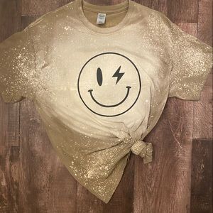 Bleached brown shirt